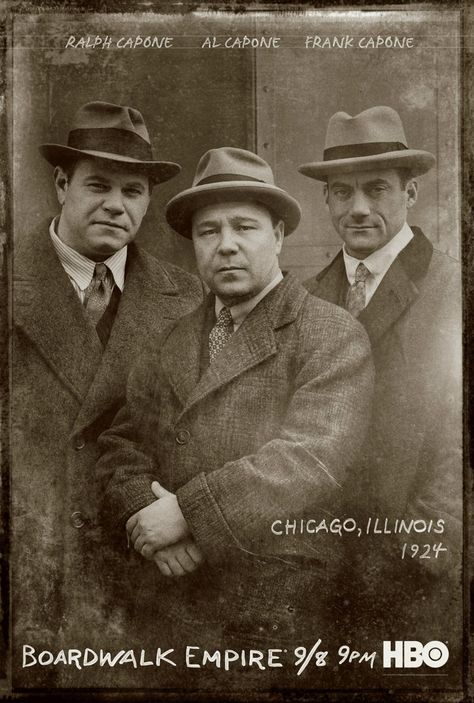 Ralph Capone, Al Capone, & Frank Capone Boardwalk Empire #tv #hbo Nucky Thompson, Empire Movie, Empire Season, Steve Buscemi, Al Capone, Boardwalk Empire, Hbo Series, Book Tv, Film Serie