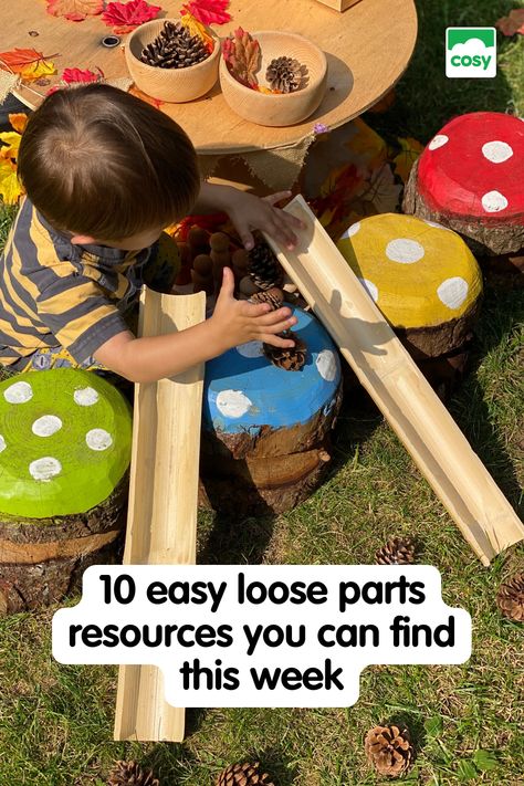 A great thing about loose parts is that they are often free! In our article we've shared a few ideas for free loose parts you can find. Loose Parts Playground, Diy Loose Parts, Nature Loose Parts Play, Loose Parts Area, Loose Parts Play Outdoor, Loose Parts, Loose Parts Play, Types Of Play, Outdoor Play Spaces