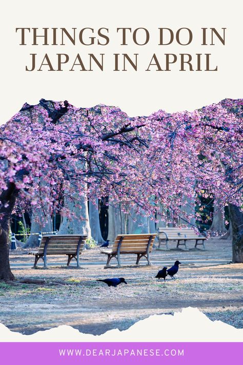 Things to Do in Japan in April Japan Spring Festival, What To Wear In Japan In April, Tokyo In April, Japan In April, Spring In Tokyo, Tokyo Things To Do, April Travel, Japan Visit, Japan April