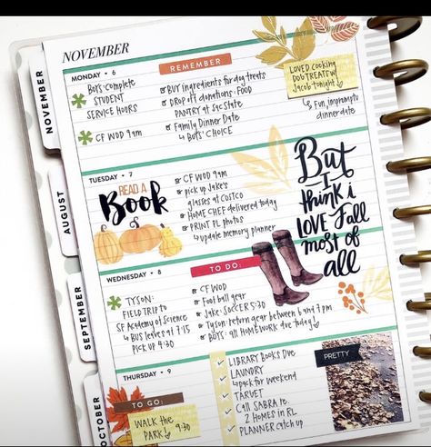 Horizontal layout - IG:momruncraft Planner Horizontal Layout, Digital Bullet Journal, Happy Planner Layout, Washi Tape Planner, Pretty Planners, Planner Tips, Mini Happy Planner, Planner Spread, Killin It