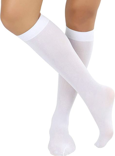 White Knee High Socks, Girls Knee High Socks, Normal Body Temperature, Travel Socks, Pop Socks, Socks Knee High, Womens Knee High Socks, Knee High Stockings, White Stockings