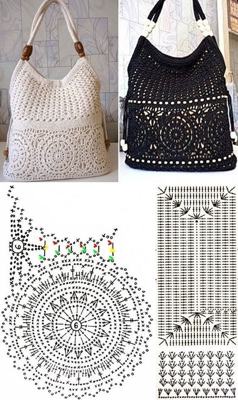 Corak Krusye, Projek Mengait, Crochet Bags And Purses, Coin Purse Tutorial, Free Crochet Bag, Stitches Crochet, Crocheted Bags, Crochet Bag Pattern Free, Crochet Pouch