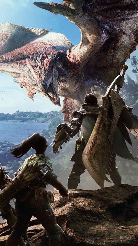 Monster Hunter - World HD Mobile Wallpaper Monster Hunter Rise Wallpaper, Monster Hunter World Wallpaper, Monster Hunter 2, Monster Hunter 3rd, Marshmello Wallpapers, Monster Hunter Series, Hunter Games, Monster Hunter Art, World Wallpaper