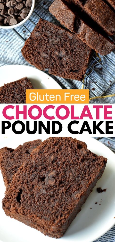 gluten free chocolate pound cake Gluten Free Rock Cakes, Gluten Free Chocolate Pound Cake, Gluten Free Chocolate Loaf Cake, Gluten Free Chocolate Bread, Gluten Free Loaf Cake Recipes, Gluten Free Pound Cake Recipe, Gf Biscuits, Gf Cake Recipe, Gluten Free Pound Cake