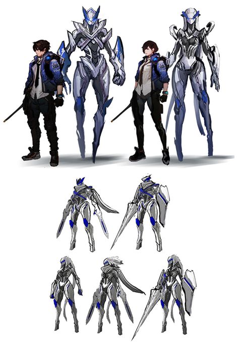 Astral Chain Legion, Humanoid Concept Art, Humanoid Monster Concept Art, Humanoid Robot Concept Art, Mech Concept Art, Astral Chain, Chain Art, Futuristic Armour, Concept Art Tutorial