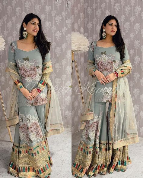 BONYHUB to Buy Link Below Link to Buy -https://bonyhub.co.uk/collections/festive-suits Fast Delivery 5-9 Business Days Easy returns . . . . .. #bonyhub #indianwear #indianwedding #indiansuits #indiandresses Indian Sharara, Women Sharara, Full Sleeves Top, Top And Plazo, Indian Anarkali Dresses, Party Wear For Women, Pakistani Salwar, Pakistani Wedding Dress, Pakistani Dresses Casual