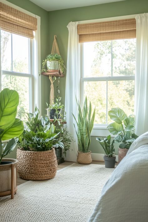 How to Design a Sage Green Farmhouse Bedroom – Everyday Inspo Sage Green Farmhouse Bedroom, Green Farmhouse Bedroom, Sage Green Home Decor, Sage Green Farmhouse, Sage Green Home, Green Farmhouse, Persian Decor, Sage Green Bedroom, Sage Green Walls