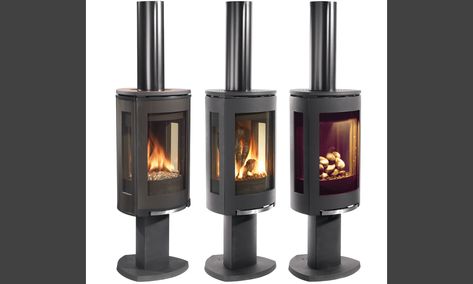 Natural Gas Freestanding Fireplace, Gas Wood Stove Fireplace, Modern Gas Stove Fireplace, Freestanding Propane Fireplace, Propane Stoves Free Standing, Propane Fireplace Indoor Freestanding, Jotul Gas Stove, Indoor Propane Fireplace, Free Standing Gas Fireplace Ideas