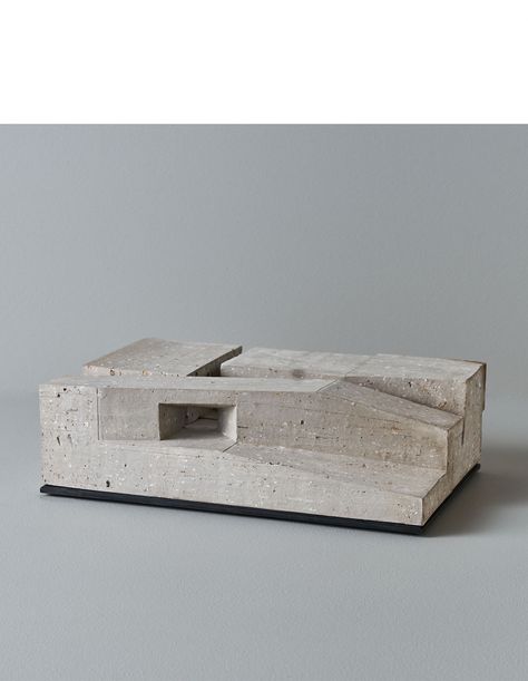 Stahl And Band, Architectural Ceramics, Maquette Architecture, Free Standing Sculpture, Concrete Architecture, Architectural Sculpture, Model Sketch, Arch Model, Architectural Models