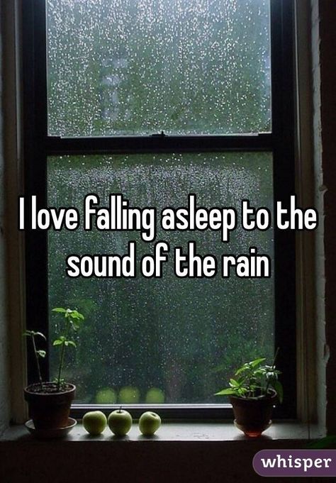 "I love falling asleep to the sound of the rain " Rainy Day Quotes, Rain And Thunder Sounds, Relaxing Rain, The Sound Of Rain, Relaxing Rain Sounds, Sleep Insomnia, Rain Sounds For Sleeping, Rain Quotes, Rain Pictures