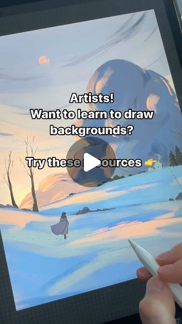 Interesting Backgrounds Art, Background Drawing Tips, How To Draw A Background, How To Draw Backgrounds Digital, Digital Art Background Ideas, Background Art Reference, How To Draw Backgrounds, Background Ideas Art, Background Ideas For Drawings