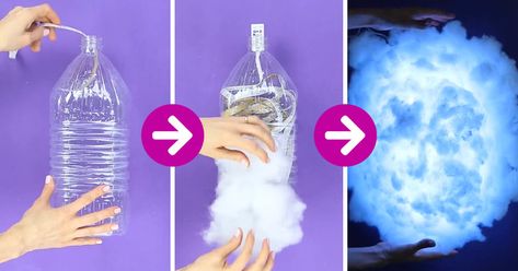 5 Creative Ways to Turn Bottles Into Lights Spoon Lamp, Christmas Lights Bottle, Bottle Lamp Kit, Diy Clouds, Empty Glass Bottles, Making Candles Diy, Cloud Lights, Diy Lamp Shade, Bottle Lamp