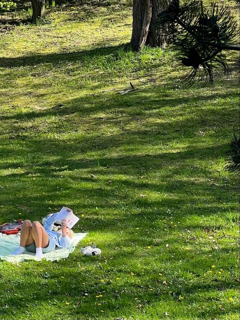 Summer Outdoor Aesthetic, Garden Summer Aesthetic, Picnic Aesthetic Pictures, Reading Outdoors Aesthetic, Book Park Aesthetic, Slow Paced Life Aesthetic, Day At The Park, Outdoor Summer, Park Reading Aesthetic