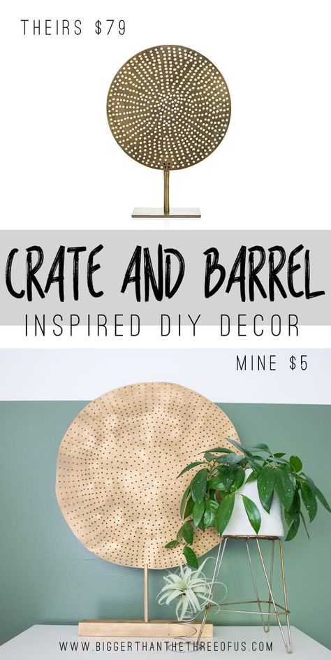 Make this art piece inspired by Crate and Barrel for a fraction of the cost! Diy Crate, Kitchen Diy Makeover, Upcycled Home Decor, Diy Interior, Modern Diy, Dollar Store Crafts, Crafty Diy, Diy Backyard, Diy Projects To Try