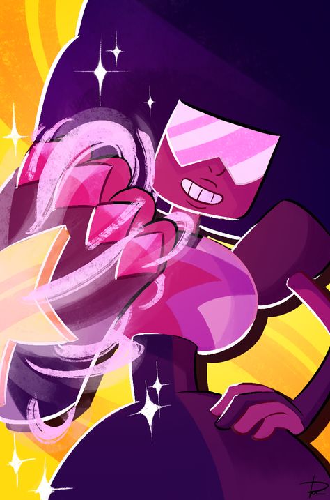 : Photo Garnet Steven, Garnet Steven Universe, Steven Universe Pictures, Steven Uni, Steven Universe Wallpaper, Steven Universe Gem, Steven Universe Fanart, Universe Art, Space Rock