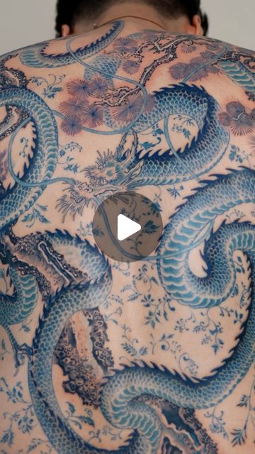 Oozy Tattoo, Blue Dragon Tattoo, Japanese Dragon, Blue Dragon, Abstract Tattoo, April 13, April 19, Dragon Tattoo, Back Tattoo