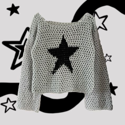 Crochet Mesh Top, Mesh Top Outfit, Mesh Tops, Crochet Tops Free Patterns, Crochet Design Pattern, Crochet Clothing And Accessories, Kawaii Crochet, Crochet Stars, Crochet Fashion Patterns