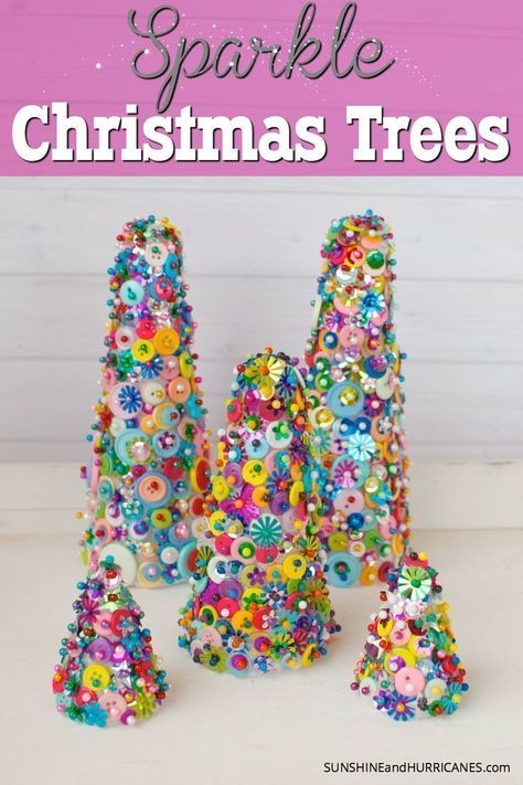 Sparkle Christmas, Retro Christmas Decorations, Craft Projects For Adults, Easy Holidays Crafts, Nail Polish Crafts, Sequin Crafts, Holiday Craft, A Craft, Unique Crafts