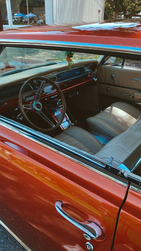 Car, corvette, Cadillac, old car, antique, remodeled, marketing, business, wealthy, make money, entrepreneur Orange Car Interior, Old Car Interior, Vintage Car Interior, Makeup Emo, Teen Makeup, Cars Interior, 70s Cars, More Icons, Old Muscle Cars