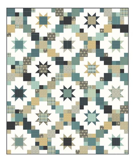 Quilting Digest - This beautiful quilt is available as a... Five Color Quilt Pattern, New Quilt Patterns 2024, Brightly Quilt Pattern, 5 Inch Charm Pack Quilt Patterns, 5 Yard Quilt Patterns Free, Modern Quilts Ideas, Diy Quilt Patterns, Scrap Quilt Patterns Free, Quilt Patterns Simple