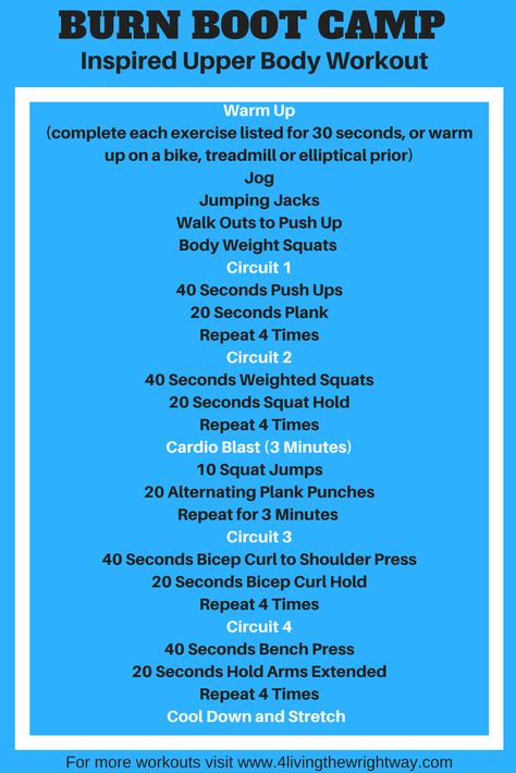 Burn Boot Camp, Body Weight Squat, Boot Camp Workout, Circuit Workout, Workout Warm Up, Boot Camp, I Work Out, Upper Body Workout, Hiit Workout