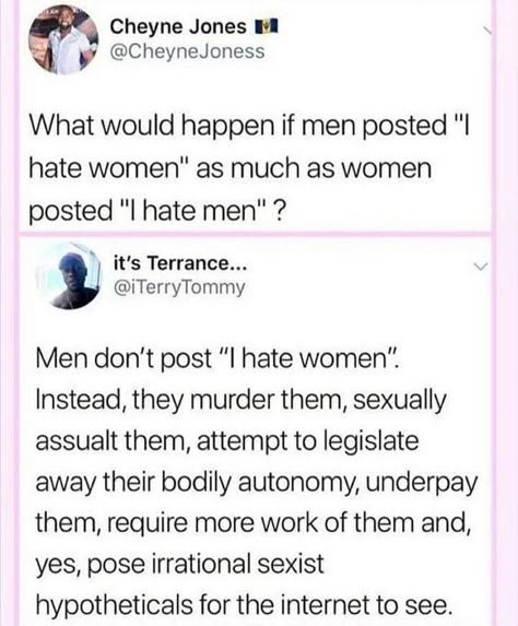 Misogyny and misandry are not equal : r/TrollXChromosomes Bodily Autonomy, Feminism Equality, Human Decency, Feminist Quotes, Intersectional Feminism, The Patriarchy, Get Educated, Equal Rights, The More You Know