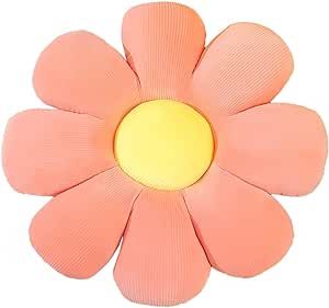 ANYEI Flower-Shaped Throw Pillow Cushion Floor Cushion Cushion Office Sedentary Tatami Car Butt Cushion (Pink, 60cm) Girly Room Decor, Sunflower Pillow, Comfy Pillows, Bedroom Seating, Reading Pillow, Girly Room, Flower Throw Pillows, Comfortable Pillows, Car Cushion