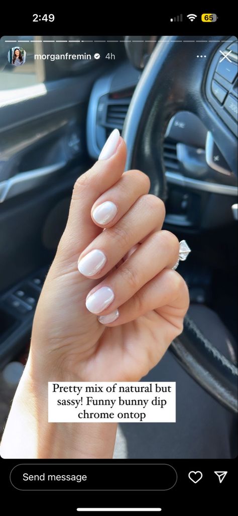 Wedding Nail Inspo Short Nails, Dip Nails Neutral Colors, Dipped Bridal Nails, Dip Powder Nails Bridal, Wedding Nails For Bride Toes, Trendy Wedding Nails 2023, Bridal Nails Wedding Dip Powder, Wedding Dip Powder Nails, Funny Bunny Chrome Nails Short