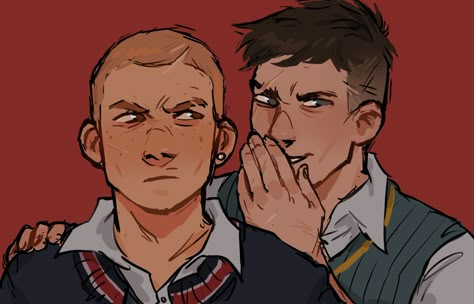 Bully Game Fanart, Jimmy X Gary, Gary Smith Bully, Bully Fanart, Jimmy Hopkins, Bullworth Academy, Canis Canem Edit, Bully Scholarship Edition, Bully Game