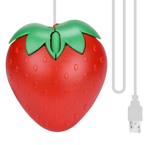 Strawberry Mouse, Cartoon Strawberry, Fruit Gifts, Pc Mouse, Gaming Mice, Mouse Computer, Laptop Mouse, Pc Portable, Cute Strawberry