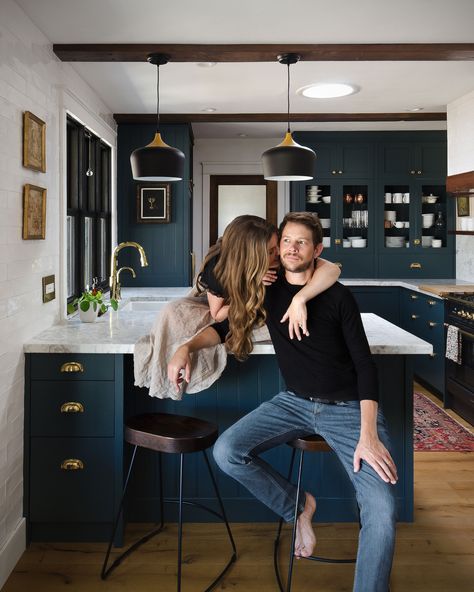 Home Tour // A 1960's California Ranch-Style Home Gets A New Lease on Life — The Grit and Polish California Ranch Style Homes, Ranch Renovation, The Grit And Polish, Grit And Polish, Ranch House Remodel, Custom Cabinet Doors, 1960s Home, California Ranch, Diy Kitchen Renovation