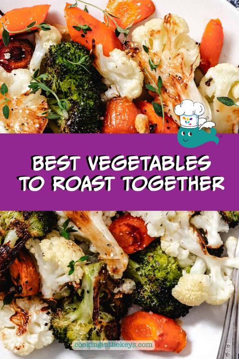 Try our Oven Roasted Vegetables with Garlic recipe, a healthy and delicious side dish made with cauliflower, broccoli, and carrots enhanced with sweet roasted garlic. Perfect for any meal, this easy side dish will become a family favorite. Low Carb Roasted Vegetables, Keto Roasted Vegetables, Roasted Broccoli Cauliflower And Carrots, Oven Roasted Broccoli And Carrots, Roasted Mixed Vegetables Oven, Broccoli Cauliflower Carrot Recipes, Roasted Carrots And Broccoli, Broccoli Cauliflower Recipes, Roasted Broccoli And Cauliflower