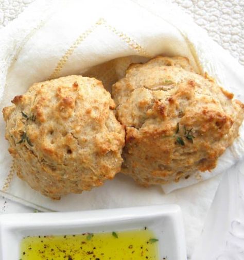 Olive Oil and Herb Drop Biscuits | @tasteLUVnourish Herb Drop Biscuits, Savoury Biscuits, Drop Biscuits, Biscuit Rolls, Virgin Olive Oil, Biscuit Recipe, Bread Dough, Extra Virgin, Extra Virgin Olive Oil