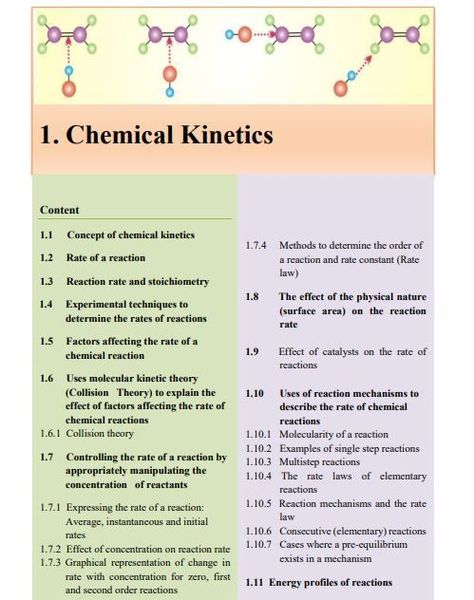 Chemical Kinetics notes Chemical Kinetics Notes, Collision Theory, Kinetic Theory, Notes For Students, Chemical Kinetics, Chemistry Notes, Class Notes, Chemical Reactions, Study Guides