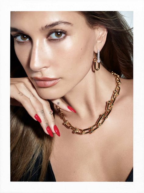 Tiffany & Co.: Tiffany & Co. Presents Its New 2022 Holiday Campaign - Luxferity Low Cut Black Dress, Hayley Bieber, Mario Sorrenti, Tiffany Earrings, Holiday Campaign, Tiffany Necklace, Sparkle Jewelry, Hailey Baldwin, Tiffany And Co