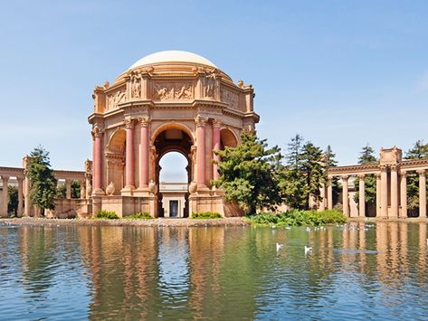 San Francisco Palace Of Fine Arts, Palace Of Fine Arts San Francisco Wedding, Palace Of Fine Arts San Francisco, San Francisco Rooftop, Traveling Destinations, Angle Dust, San Francisco Architecture, Trip List, To Do In San Francisco