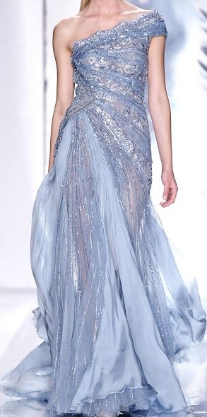 Jack Guisso Fashion Gowns, Blue Gown, فستان سهرة, Couture Gowns, Gorgeous Gowns, Elie Saab, Beautiful Gowns, Couture Dresses, Fancy Dresses