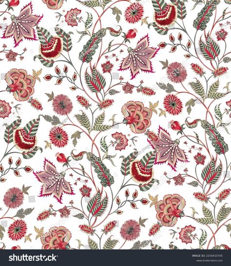 Beautiful Floral Chintz Seamless Pattern Stock Illustration 2250410705 | Shutterstock Allover Design Pattern, Chintz Print, Chintz Pattern, Floral Chintz, Rangoli Art, Ajrakh Prints, Pattern Design Inspiration, Flower Pattern Design, Pattern Inspiration