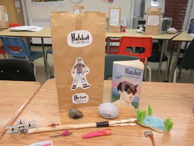 It's in the bag....Hatchet!  I have a book on "bag" activities.  This is really cute!! Paper Bag Book Report, Hatchet Book, Hatchet Novel Study, Paper Bag Book, Book Report Template, Paper Bag Books, Writing Forms, Reading Projects, Traditional Books