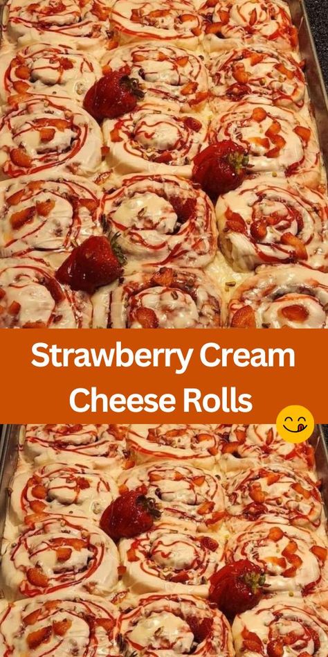 Discover the best Strawberry Cream Cheese Rolls recipe! Perfect for breakfast or brunch, these rolls feature a fluffy dough filled with sweet cream cheese and fresh strawberries, topped with a delicious glaze. Strawberry And Cream Cheese Recipes, Strawberry Cream Cheese Rolls, Cream Cheese Rolls Recipe, Strawberry Cream Cheese Muffins, Cheese Rolls Recipe, Strawberry And Cream Cheese, Flavored Cream Cheeses, Best Sweet Potato Casserole, Cream Cheese Bread