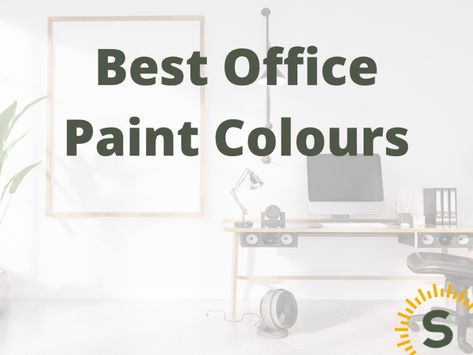 The BEST Colours for your Home Office based on Psychology of productivity Office Paint Colors, Office Paint, Popular Paint Colors, Neutral Furniture, Working In Retail, Best Office, Best Paint Colors, Boost Creativity, Workspace Inspiration