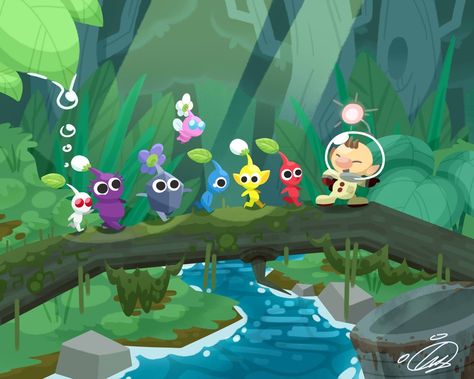 Pikmin 4, Bg Design, Nintendo Art, Video Game Art, Kawaii Art, Children Illustration, Book Illustration, Game Character, Character Design Inspiration