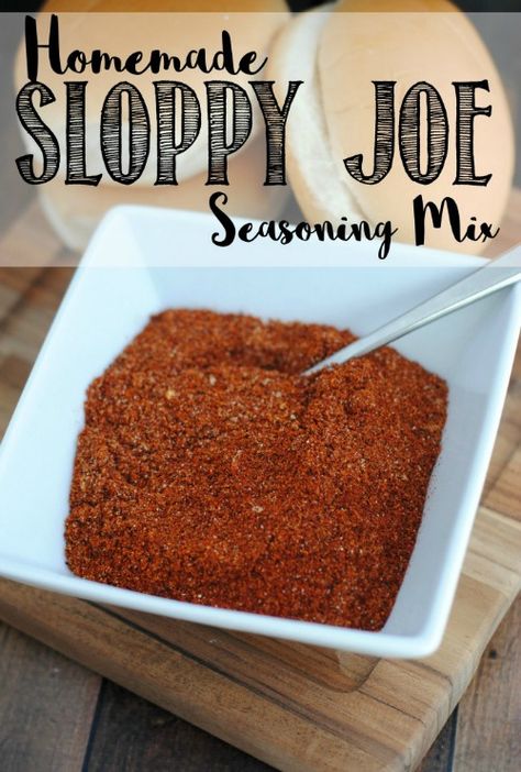 Homemade Sloppy Joe Mix All Homemade Recipes, Sloppy Joe Seasoning Recipe, Jalapeno Seasoning, Sloppy Joe Seasoning, Spices Shelf, Homemade Dry Mixes, Homemade Seasoning, Diy Mixes, Homemade Sloppy Joes