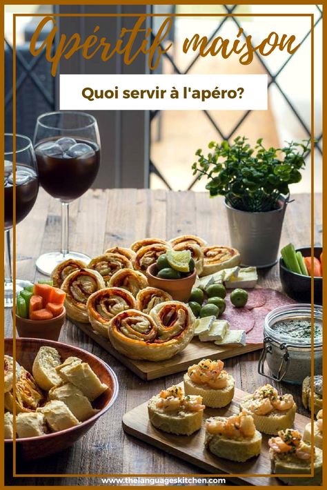 French Finger Food Parties, Authentic French Appetizers, French Apero Ideas, French Snacks Appetizers, French Aperitif, French Hor D'oeuvres, French Appetizers, French Culture, Dinner Themes