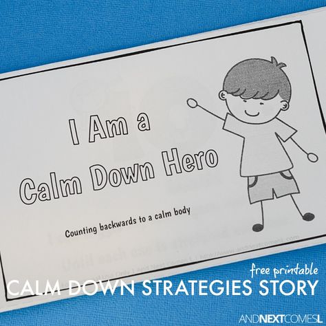 Free printable number themed calm down strategies story for kids from And Next Comes L Today I Feel Chart, Social Story For Kids, Calm Down Cards, Calm Down Strategies, Asd Activities, Printable Lego, Emotions Chart, Kids Coping Skills, Feel Emotions