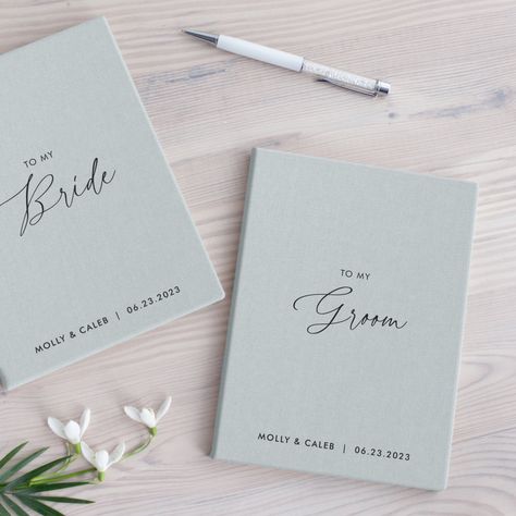 Personalized Wedding Vow Books, Best Seller His and Her Vow Booklets, Hard Cover Vow Books, Custom Wedding Gift, Linen Wedding Vow Books by Arcoalbum on Etsy Text Wedding, Vow Booklet, Writing Design, Wedding Vow Books, Linen Wedding, Vow Books, Vow Book, Black Writing, Wedding Vow