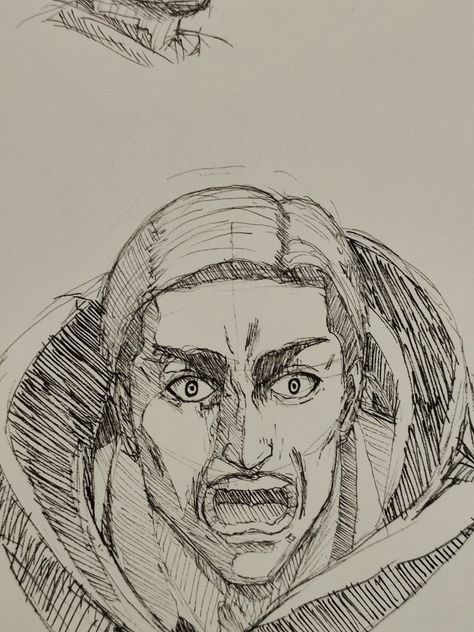 Erwin Smith Drawing Sketch, Erwin Sketch, Erwin Speech, Erwin Smith Drawing, Erwin Manga, Erwin Smith Manga, Erwin Smith, Aot Characters, Charcoal Art