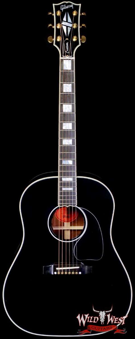 Gibson Custom Shop Modern Collection J-45 Custom Ebony 4.95 LBS Gibson Custom Shop, Flats Top, Acoustic Guitar, Gibson, Guitar