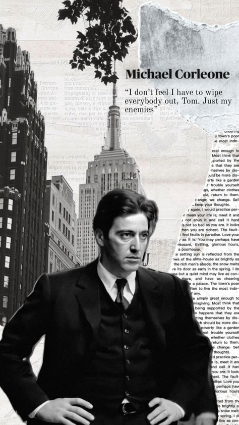 don’t repost or re-edit! #thegodfather #wallpaper #aesthetic Michael Corleone Wallpaper, The Godfather Wallpaper, The Godfather Poster, Michael Corleone, Don Corleone, Godfather Movie, Mafia Gangster, Gangster Movies, Vinyl Aesthetic