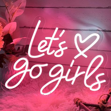 Fun Let's Go Girls Neon Sign for Dorm Room Sorority House College Apartment Decor Cowgirl Decor Slay Neon Sign, Cowgirl Neon Sign, Neon Light Signs Bedroom, Lets Go Girls, Cowgirl Decor, Youre Like Really Pretty, Sorority House, Girls Birthday Party Decorations, Neon Wall Signs